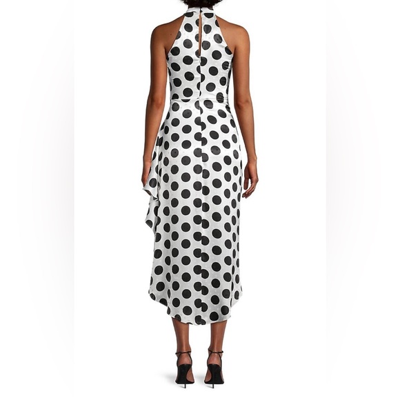 BNWT - LIPSY Polka Dot Halter High-Low Midi Dress - Picture 3 of 7